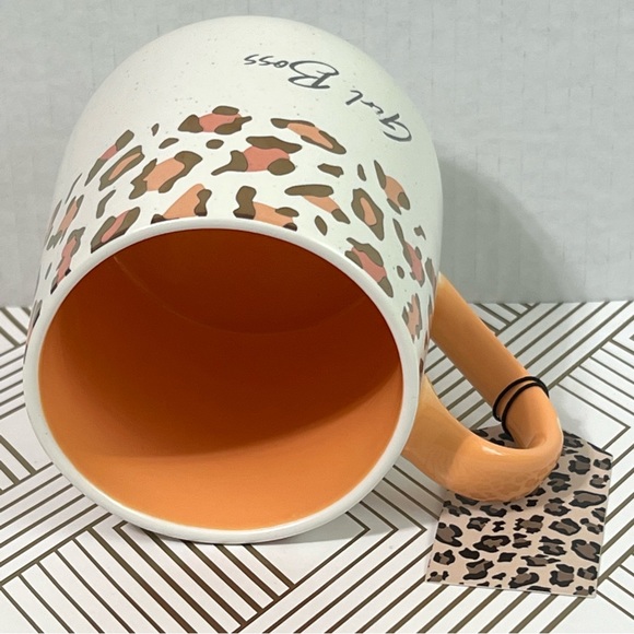 GIRL BOSS Ceramic Coffee Tea Mug 20oz Animal Print Leopard Women Empowerment - Picture 6 of 12